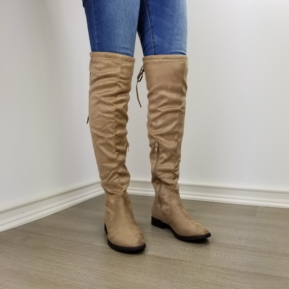 Sexy over the knee boots with lace up back-ii - Picture 5 of 8